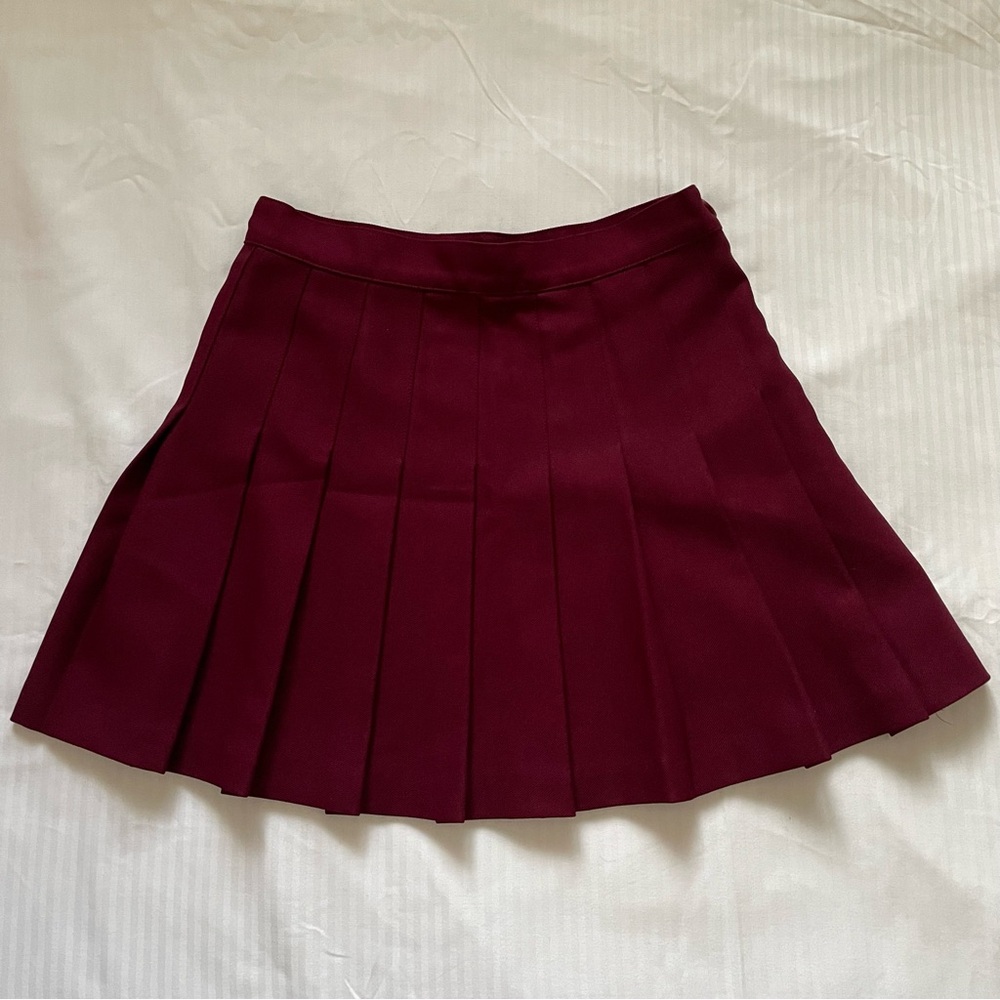 American Apparel maroon tennis skirt